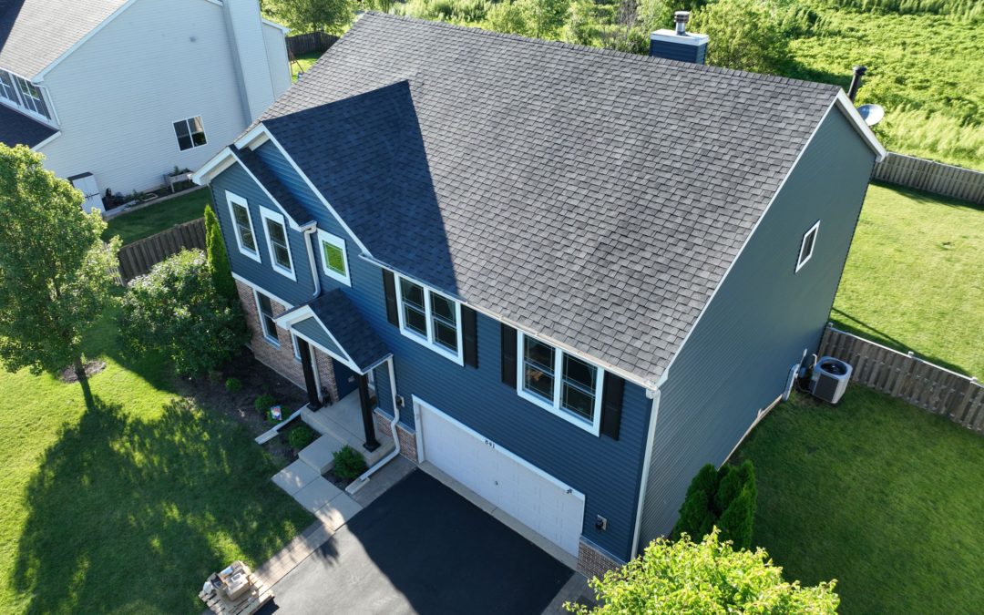 newly installed roof and siding in Yorkville, Illinois